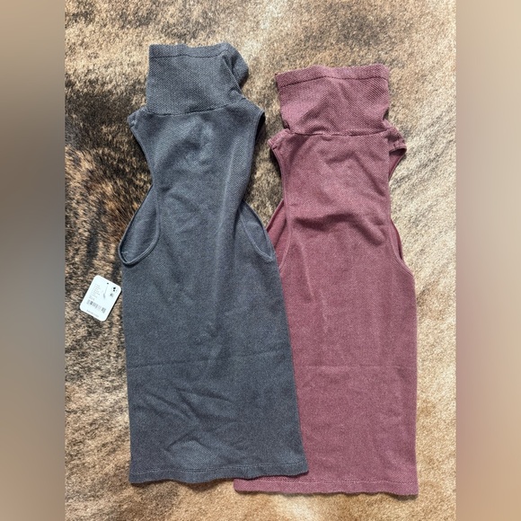 BNWT Free People Seamless Turtleneck Tanks (XS/S) - both for $25 - Picture 4 of 7